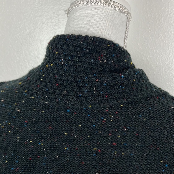 NY Collection Sweater Women Extra Large Petite Black Rainbow Speckled Cardigan - Picture 12 of 14
